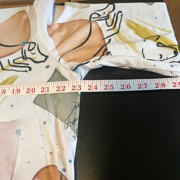 Jess & Jane XL "Tommy" Dog Print Tunic Top NWT Watercolor Made in USA - Picture 8 of 10